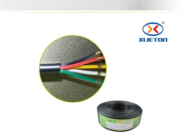  黑擠電源線(xiàn)RVV 5X1.0mm